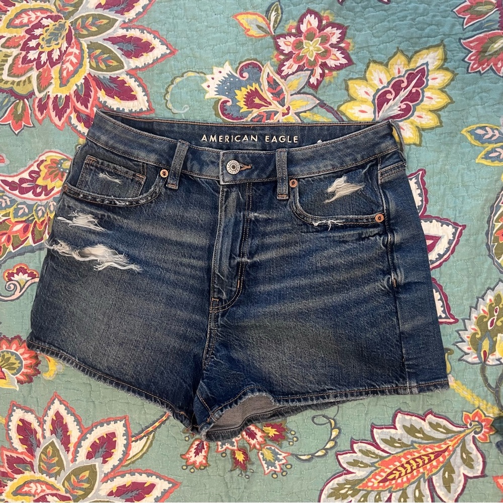 American Eagle Women’s Size 6 Strigid Distressed Denim Shorts